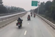 Xử lý nhóm người đi xe mô tô phân khối lớn vào cao tốc Tuyên Quang - Phú Thọ