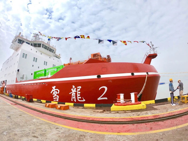 Lần đầu lộ diện nội thất siêu tàu phá băng Trung Quốc