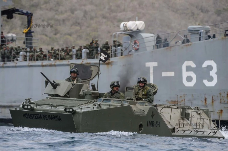 Thủy quân Lục chiến Venezuela tập trận với vũ khí Nga, Trung