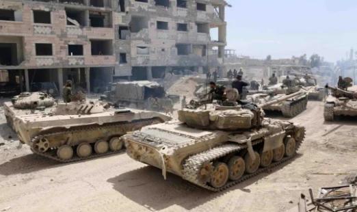 Nóng: 300 xe tăng áp sát Cao nguyên Golan, Irael dừng không kích Syria