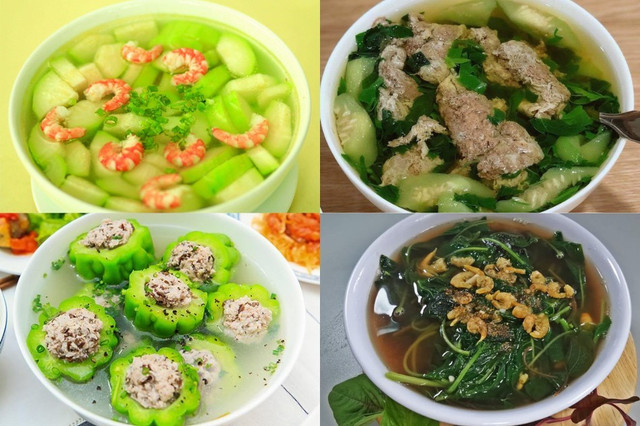 Lựa chọn thực phẩm giải nhiệt an toàn để bảo vệ sức khỏe - Ảnh BSCC cac-mon-canh-giai-nhiet-mua-he.jpg