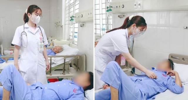 Thăm khám cho bệnh nhân sau ca cấp cứu thành công - Ảnh BVCC noi-soi-ngat1.jpg
