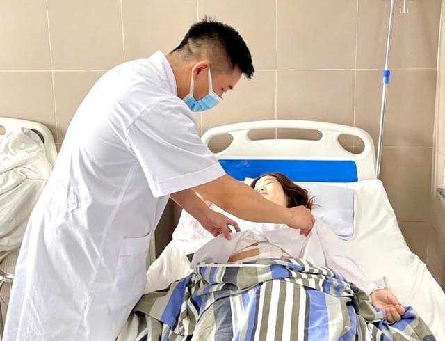 Hiện tại, sức khoẻ của mẹ và bé đều ổn định. lay-thai.jpg