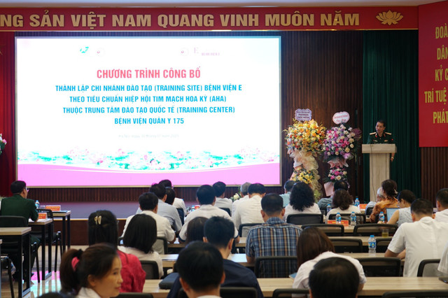 TS.BS Trần Quốc Việt, Giám đốc Bệnh viện Quân y 175 tại buổi lễ công bố - Ảnh BVCC cap-cuu-1.jpg