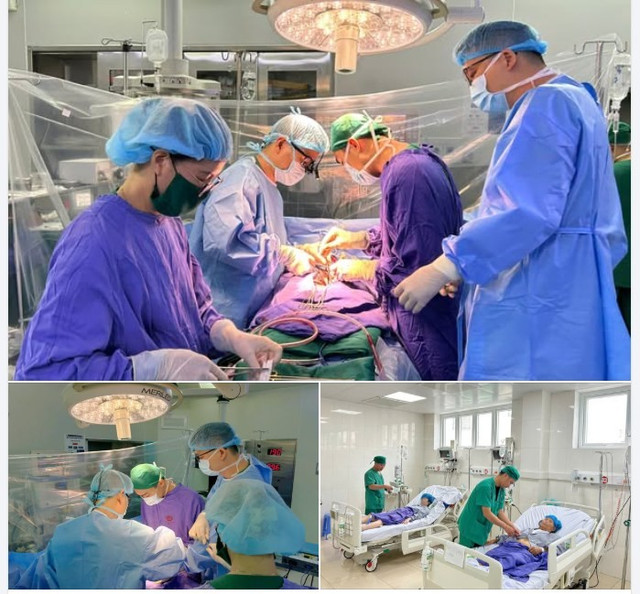 Hai bệnh nhân sau phẫu thuật đã ổn định sức khỏe - Ảnh BVCC tim-ho.jpg