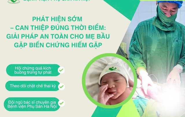 Ca phẫu thuật lấy thai an toàn cho sản phụ quá kích buồng trứng - Ảnh BVCC qua-kich-buong-trung.jpg