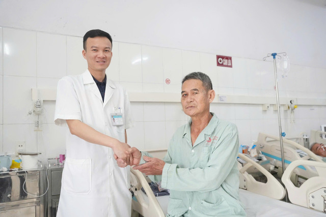 Bệnh nhân phục hồi sức khỏe tốt sau can thiệp - Ảnh BVCC nao.jpg