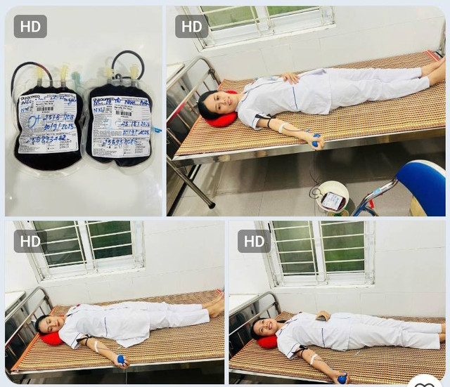 Các thiên thần áo trắng hiến máu để cứu sản phụ - Ảnh BVCC tay-bac-1.jpg
