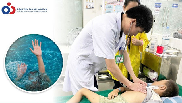 Thăm khám cho bệnh nhi bị đuối nước sau hơn 3 tuần hồi sức tích cực - Ảnh BVCC 516837819-1150474387116062-1311215102842354681-n.jpg