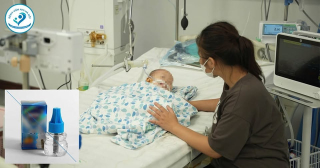 Bệnh nhi đang được điều trị tại bệnh viện - Ảnh BVCC dau-duoi-muoi-1.jpg