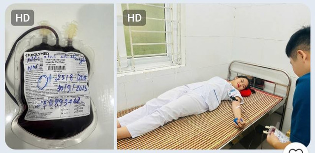 Các thiên thần áo trắng hiến máu để cứu sản phụ - Ảnh BVCC tay-bac1.jpg