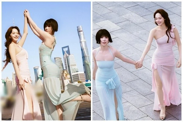 Sắc vóc một chín một mười của Minh Hằng - Ngọc Trinh khi chung khung hình