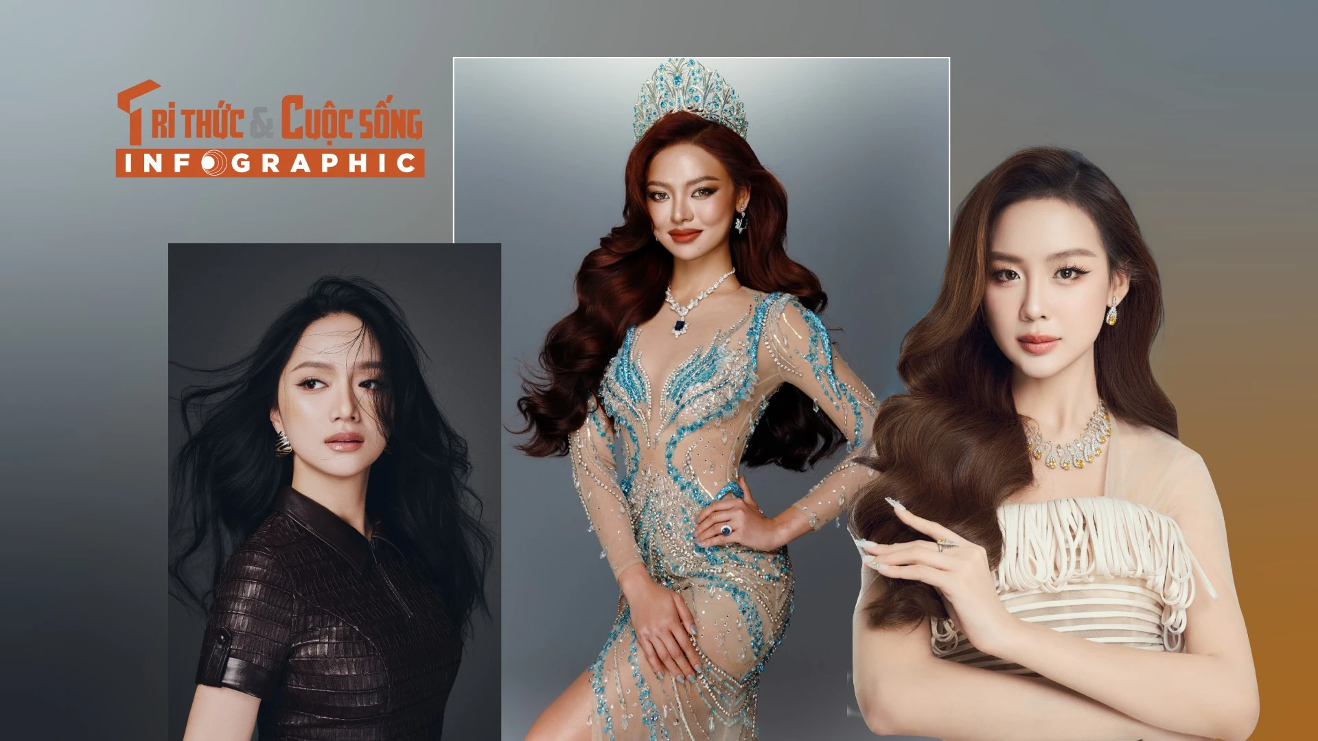 [INFOGRAPHIC] 3 mỹ nhân Việt gây chú ý khi thi nhan sắc quốc tế năm 2026