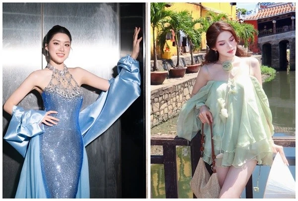 Hoa hậu Phương Oanh khoe da trắng, chân thon với trang phục gợi cảm