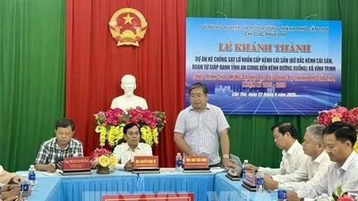 Cần Thơ hoàn thành kè chống sạt lở 100 tỷ, vượt tiến độ 3 tháng