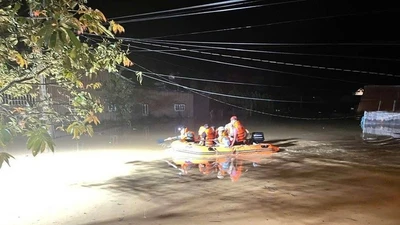 Lâm Đồng: Hơn 300 hộ dân xã Hiệp Thạnh phải sơ tán trong đêm mưa lớn