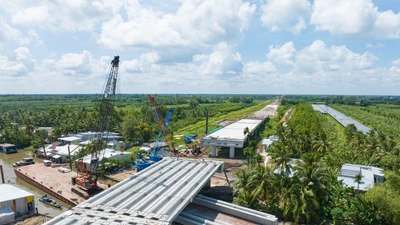 Nỗ lực đưa cao tốc Châu Đốc - Cần Thơ - Sóc Trăng về đích đúng tiến độ