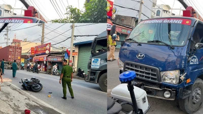 TPHCM: Xe tải cẩu mất lái, tông người đi mô tô Z1000 tử vong tại chỗ