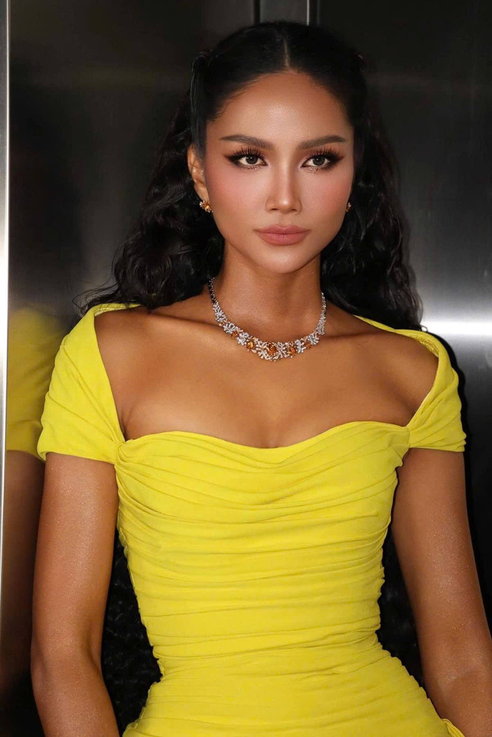 Đặc biệt, vòng hai lộ rõ nhưng phần tay chân và đường cong cơ thể vẫn thon gọn, gợi cảm. Đây cũng là lý do khiến cô trở thành hình mẫu được nhiều chị em bầu bí ngưỡng mộ. Ảnh: FB H'Hen Niê