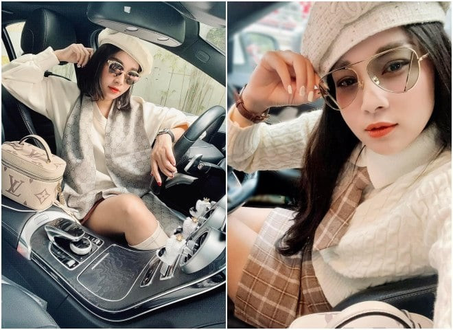 Trên trang cá nhân, cô thường xuyên đăng ảnh sử dụng túi xách, đồng hồ, kính mát đến từ các thương hiệu thời trang danh tiếng.