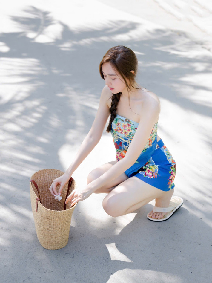 Trên mạng xã hội, Á hậu Tường San thường xuyên đăng tải những hình ảnh khoe trọn vóc dáng chuẩn chỉn, 3 vòng cân đối. Ảnh: FB Nguyễn Tường San