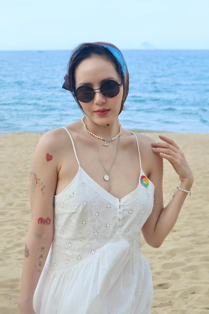 Phương Linh khá kín tiếng về đời tư. Cô không chia sẻ chuyện tình cảm. Ảnh: FB Tran Phuong Linh