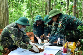 Liên tiếp phát hiện, quy tập nhiều hài cốt liệt sĩ ở Quảng Trị