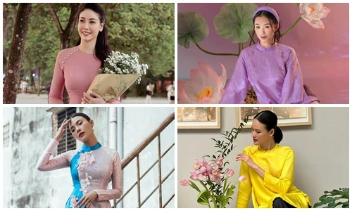 Sao Việt đẹp mê đắm khi diện áo dài đón Tết Nguyên đán 2023 