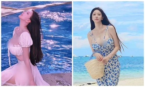 Hot girl siêu vòng một mê mặc trễ nải, vóc dáng gợi cảm