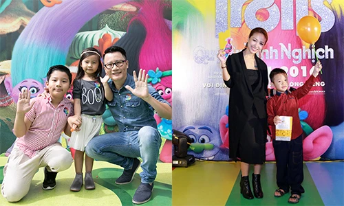 Dàn nhóc tì nhà sao Việt nô nức đi xem phim "Trolls"