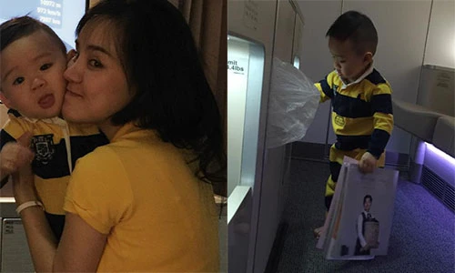 Vy Oanh đưa con trai về VN sau thời gian ở ẩn
