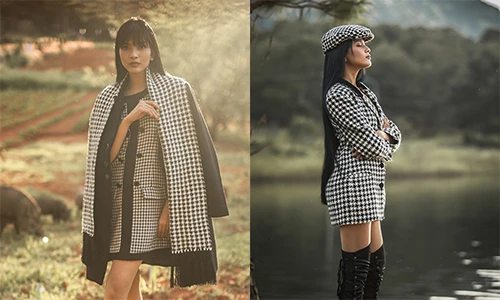 Ngắm Trương Thị May đẹp lạnh lùng trong ráng chiều cuối năm