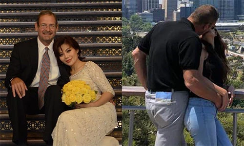 Chân dung chồng Tây giàu có, phong độ của Ngọc Anh 3A 