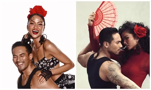 H’hen Niê tình tứ bên người mẫu nam