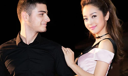 Jennifer Phạm đẹp ngọt ngào bên bạn nhảy Tây