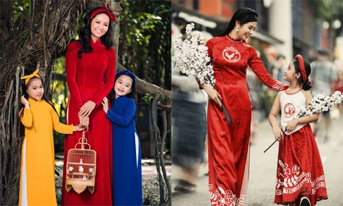 Ngắm mỹ nhân Việt diện áo dài đỏ, đón may mắn đầu năm