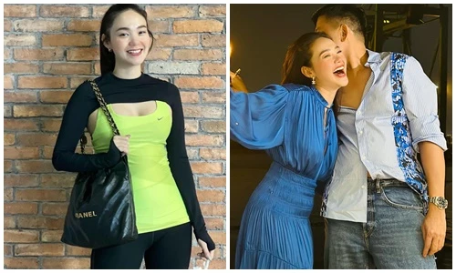 Minh Hằng lần đầu khoe ảnh lộ rõ bụng bầu 