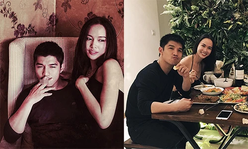 Loạt ảnh khiến Cường Seven và Vũ Ngọc Anh bị nghi yêu nhau 