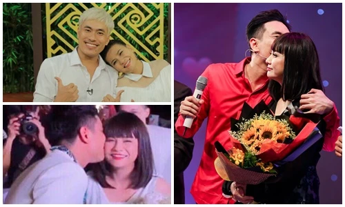 Loạt ảnh thân mật của cặp đôi Cát Phượng - Kiều Minh Tuấn