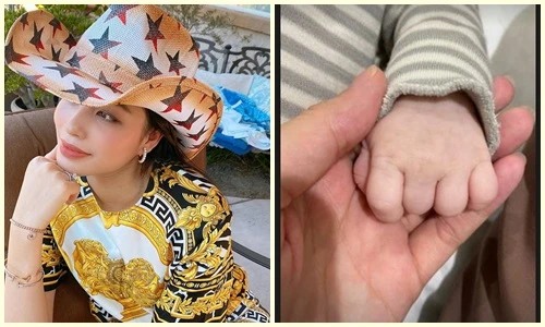 Phạm Hương lần đầu khoe con trai thứ hai