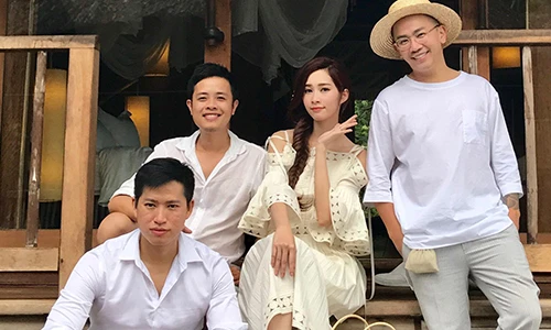 HH Thu Thảo đẹp rạng rỡ ở hậu trường chụp ảnh cưới