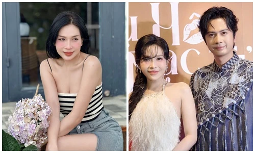 Khả Như ngày càng quyến rũ, dính như sam với Huỳnh Phương