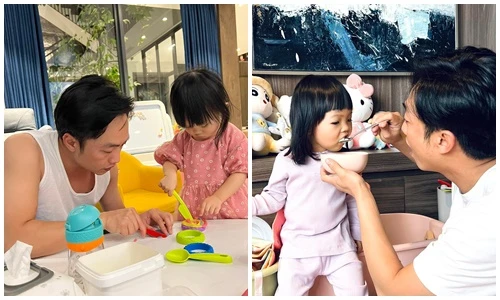 Tan chảy loạt khoảnh khắc của đại gia Cường Đô la bên con gái 