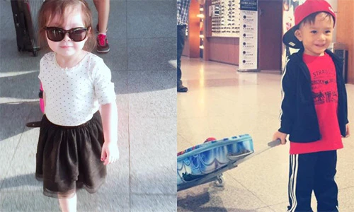 Ngắm dàn nhóc tì nhà sao Việt chất lừ tại sân bay