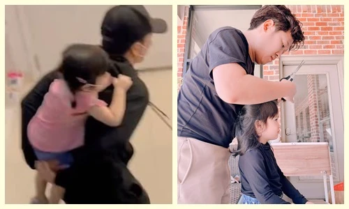 Trường Giang cưng chiều con gái hết nấc