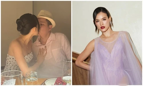 “Siêu mẫu đẹp lạ” Tuyết Lan hôn chồng trong tiệc sinh nhật