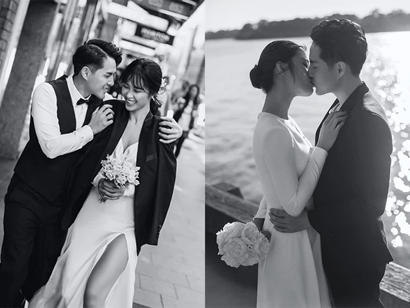 Đông Nhi liên tục khóa môi Ông Cao Thắng trong bộ ảnh cưới ở Sydney