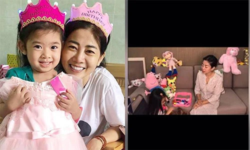 Rơi nước mắt clip Mai Phương cùng con gái chơi trò bác sĩ