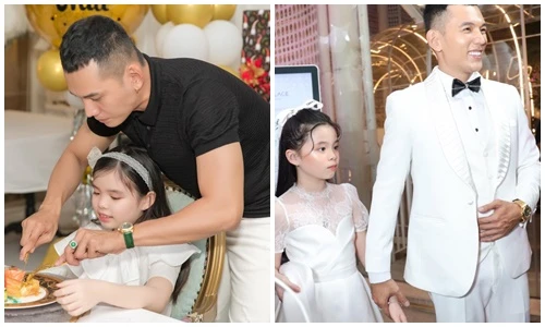 Chồng Phương Trinh Jolie ngày càng chiều con gái riêng của vợ