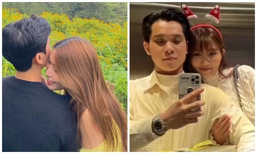 Loạt ảnh ngọt ngào của Quỳnh Châu “Bố già” bên bạn trai doanh nhân